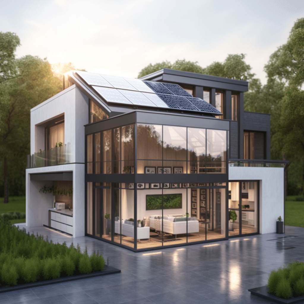 solar battery in house