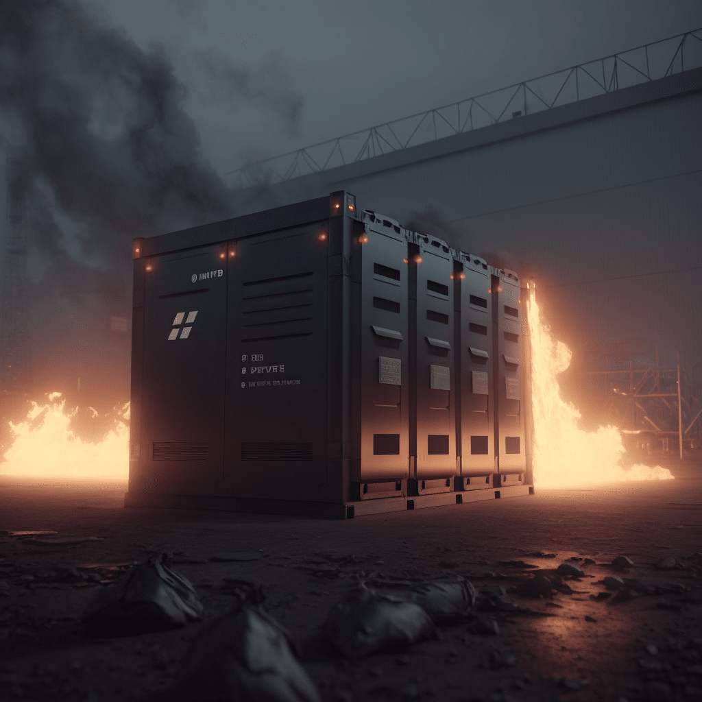 Li-Ion energy storage container fire
