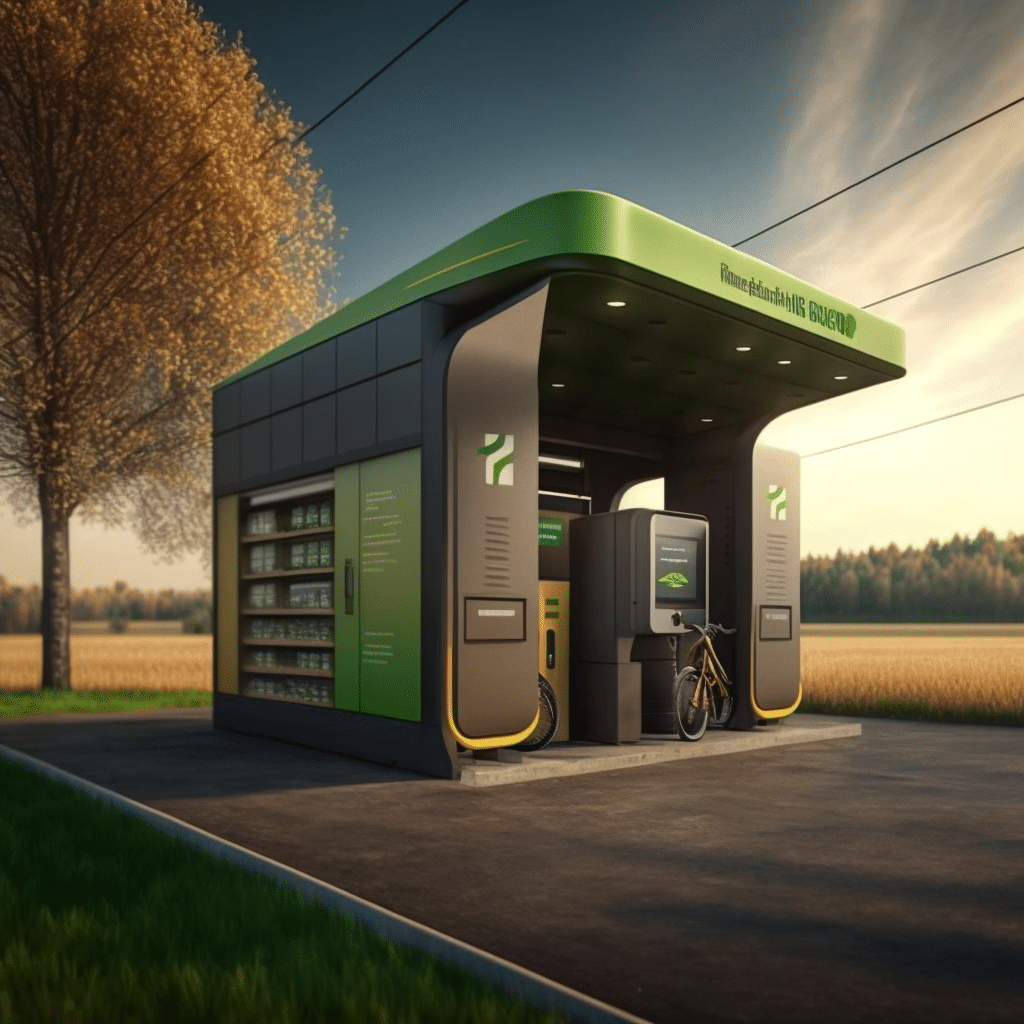 Fast EV Charging hub with battery