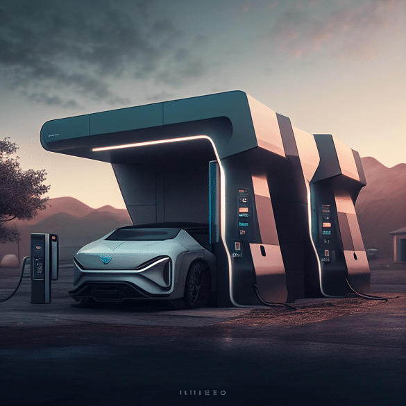 EV Charging Stations Futuristic