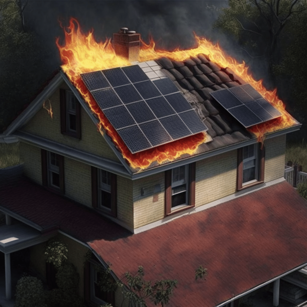 can solar panels cause fires